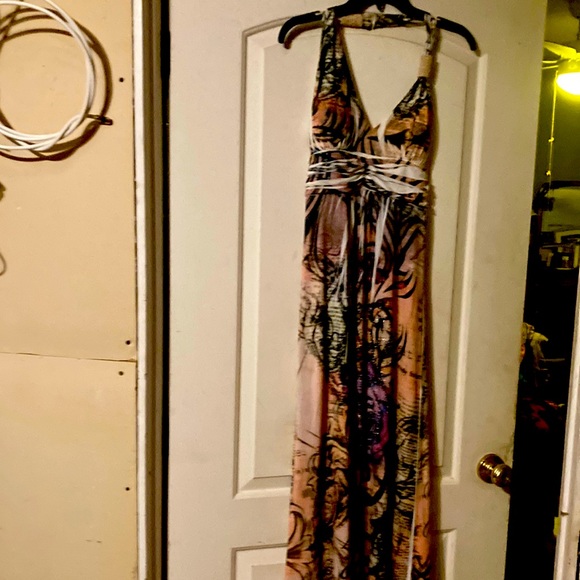Polyester long dress - Picture 2 of 3